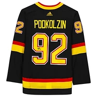 Vasily Podkolzin Vancouver Canucks Dédicacé Noir Alternatif Adidas Authentique Maillot
