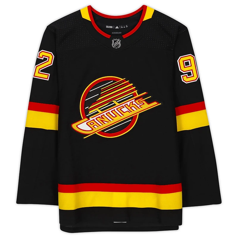 Vasily Podkolzin Vancouver Canucks Dédicacé Noir Alternatif Adidas Authentique Maillot