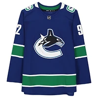 Vasily Podkolzin Vancouver Canucks Dédicacé Bleu Adidas Authentique Maillot
