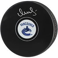 Vasily Podkolzin Vancouver Canucks Rondelle de hockey autographiée