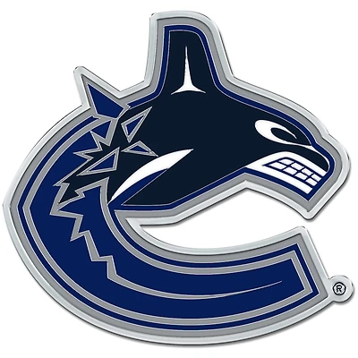 Emblème chromé coloré pour voiture WinCraft Vancouver Canucks