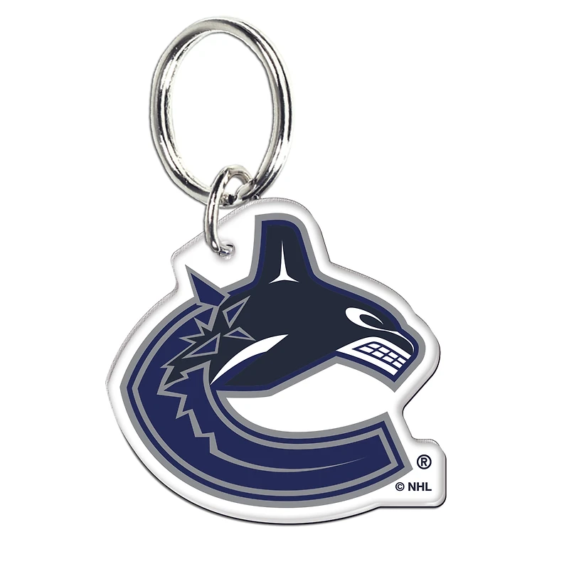 Porte-clés WinCraft Vancouver Canucks en acrylique de qualité supérieure