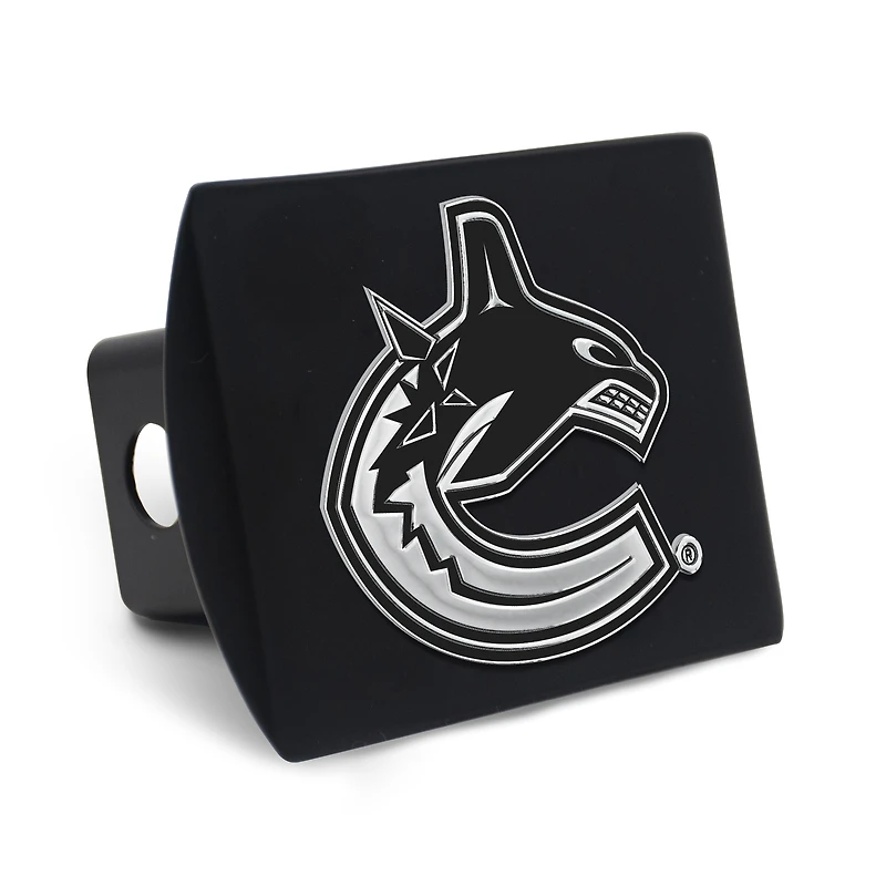 Cache-attelage WinCraft Vancouver Canucks Premium en métal chromé avec logo des Canucks