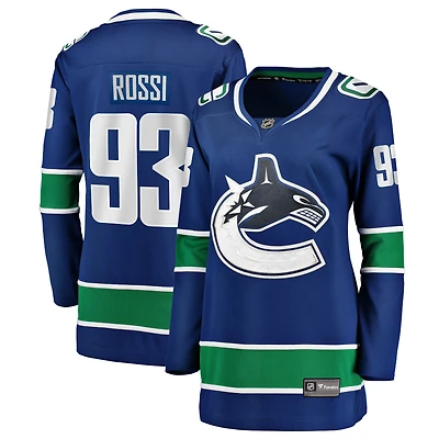 Women's Fanatics Marco Rossi Blue Vancouver Canucks Home Breakaway Player Jersey