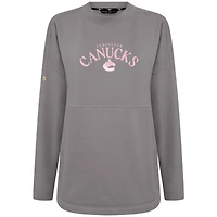 Sweat-shirt à col roulé Beaudry pour la fête des mères Vancouver Canucks femmes de Levelwear, gris