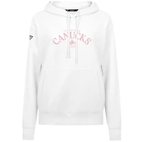 Sweat à capuche blanc pour femme Levelwear Vancouver Canucks Mother's Day Adorn