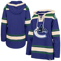 Women's '47  Blue Vancouver Canucks Superior Lacer Pullover Hoodie