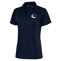 Women's Antigua Navy Vancouver Canucks Team Logo Tribute Polo