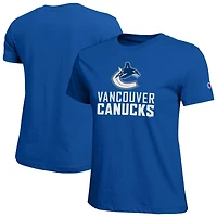 Women's Champion  Blue Vancouver Canucks Wordmark Lockup T-Shirt