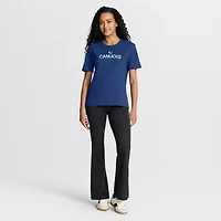 Women's Fanatics Blue Vancouver Canucks Authentic Pro Primary T-Shirt