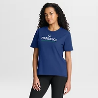 T-shirt bleu authentique pour femme Fanatics des Vancouver Canucks