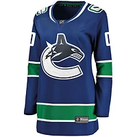 Fanatiques pour femmes de marque Blue Vancouver Canucks Breakaway Home Custom - Maillot