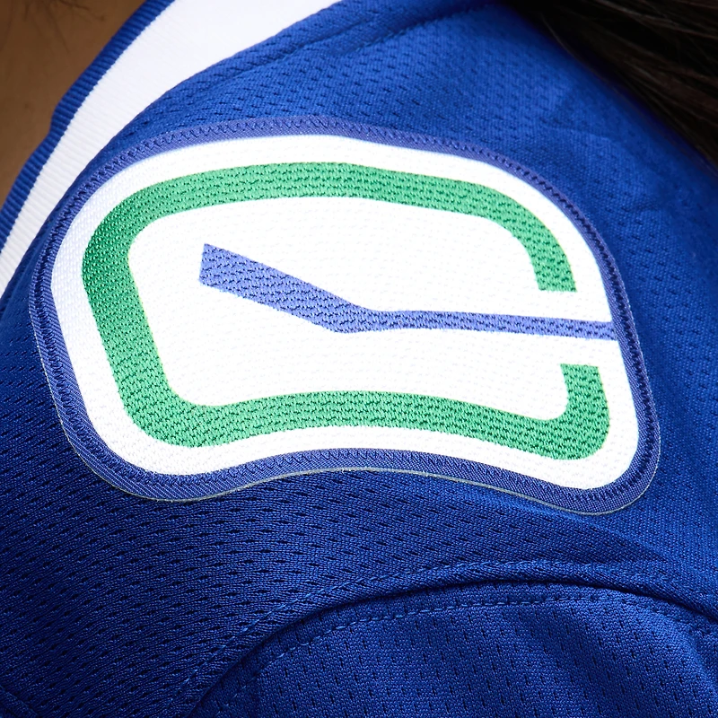 Maillot Breakaway Premier des Canucks de Vancouver Fanatics pour femmes, bleu