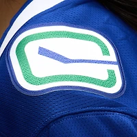 Maillot Breakaway Premier des Canucks de Vancouver Fanatics pour femmes, bleu