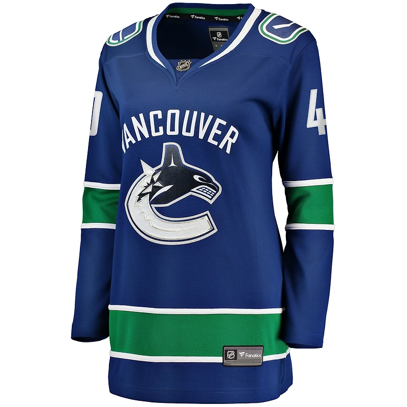 Fanatiques féminines de marque Elias Pettersson Blue Vancouver Canucks Breakaway - Maillot joueur