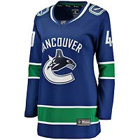 Fanatiques féminines de marque Elias Pettersson Blue Vancouver Canucks Breakaway - Maillot joueur