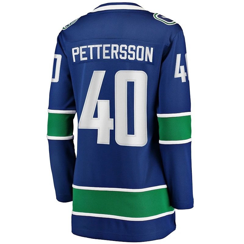 Fanatiques féminines de marque Elias Pettersson Blue Vancouver Canucks Breakaway - Maillot joueur