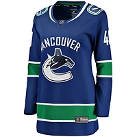 Fanatiques féminines de marque Elias Pettersson Blue Vancouver Canucks Premier Breakaway Home - Maillot joueur