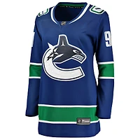 Women's Fanatics Evander Kane Blue Vancouver Canucks Home Breakaway Player Jersey