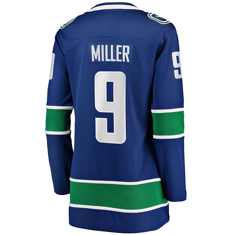 Women's Fanatics J.T. Miller Blue Vancouver Canucks Home Breakaway Player - Jersey