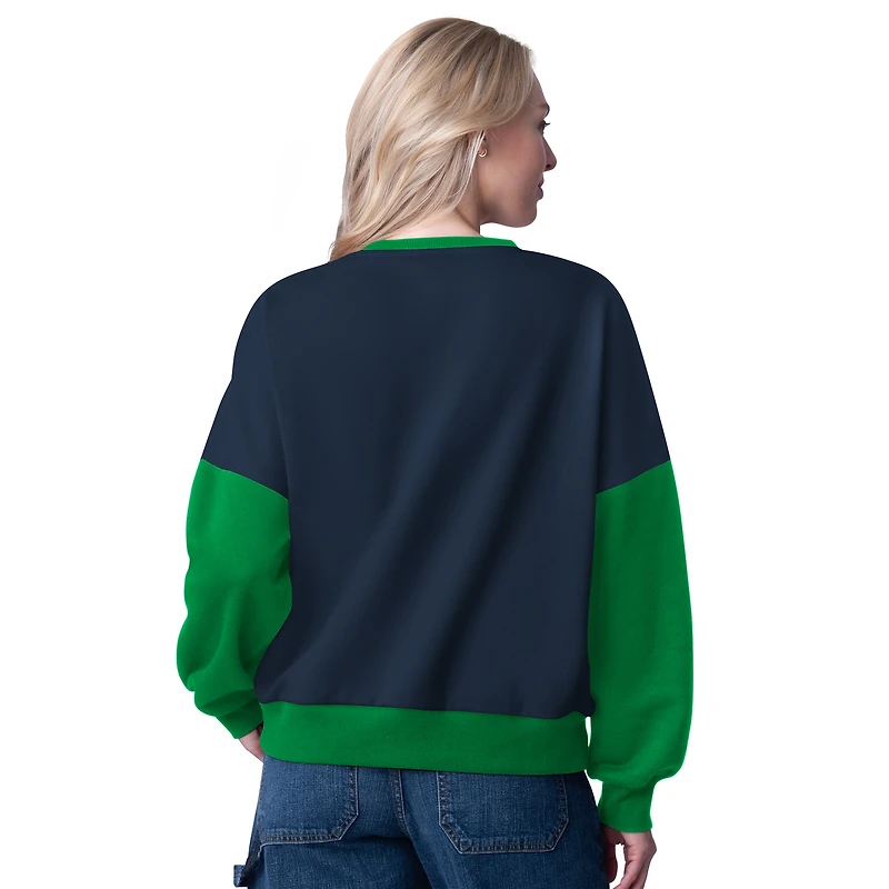Sweat-shirt surdimensionné bleu G-III 4Her de Carl Banks pour femme Vancouver Canucks Arena