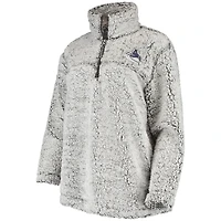 Veste à quart de zip en sherpa G-III 4Her par Carl Banks pour femmes, grise, des Canucks Vancouver