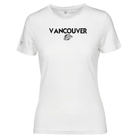 Women's Levelwear  White Vancouver Canucks Maddox City Capsule T-Shirt