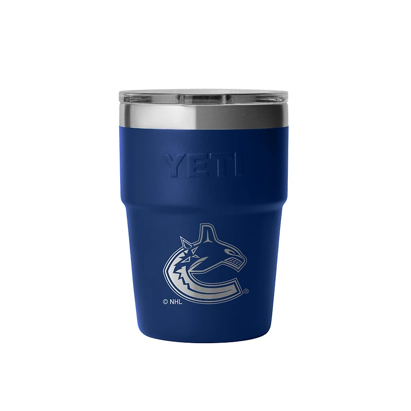 Gobelet empilable Rambler YETI Vancouver Canucks de 473 ml avec couvercle Magslider