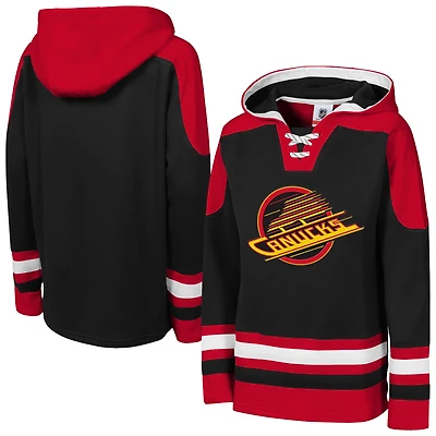 Sweat à capuche col en V Ageless Must Have pour jeunes Vancouver Canucks noir