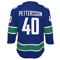 Jeune Elias Pettersson Bleu Vancouver Canucks 2019/20 Domicile - Réplique de maillot joueur