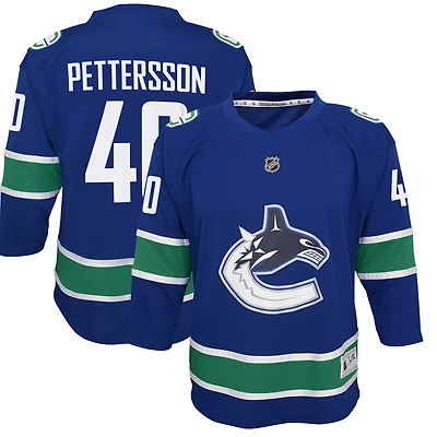 Jeune Elias Pettersson Bleu Vancouver Canucks 2019/20 Domicile - Réplique de maillot joueur