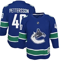 Jeune Elias Pettersson Bleu Vancouver Canucks 2019/20 Domicile - Réplique de maillot joueur