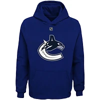 Chandail à capuchon avec nom et numéro de joueur des Canucks Vancouver rouges Elias Pettersson pour jeunes