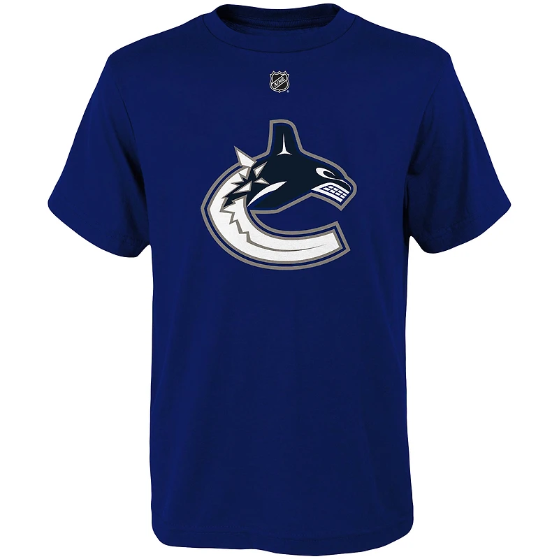 Jeune Elias Pettersson Blue Vancouver Canucks Player Name & Number - T-shirt