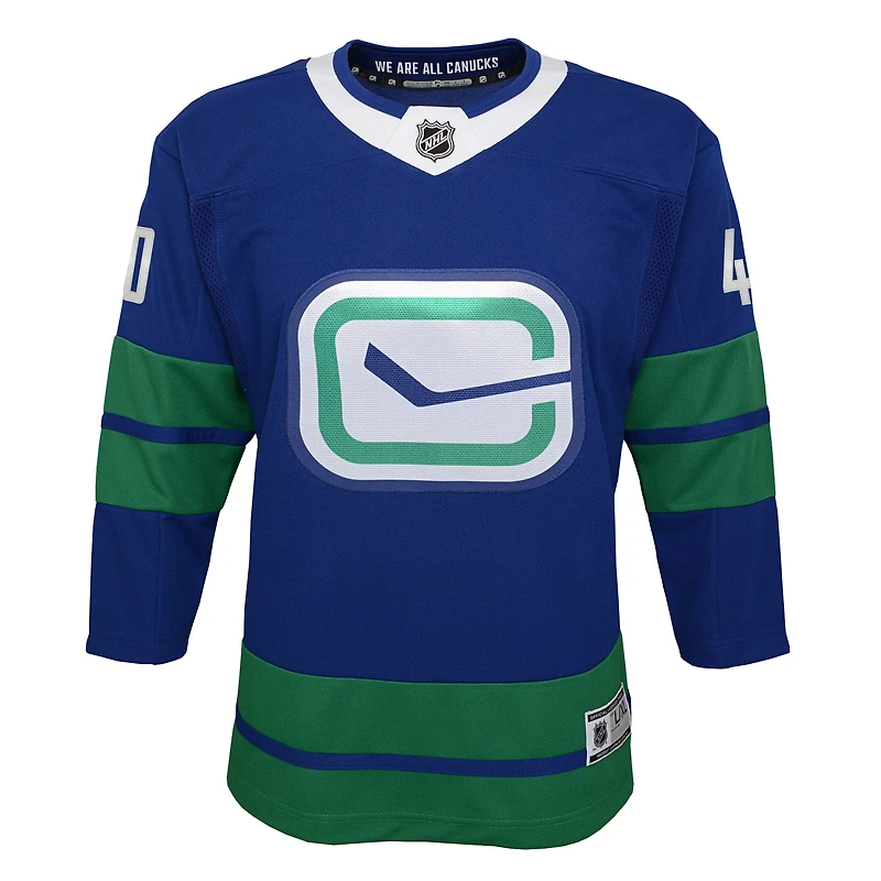 Youth Elias Pettersson Royal Vancouver Canucks 2019/20 Alternate - Premier Player Jersey