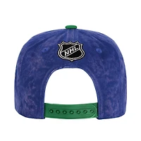 Youth Outerstuff Blue Vancouver Canucks True Retro Adjustable Hat