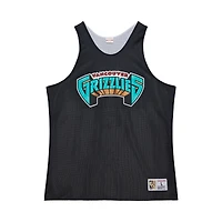 Maillot d'entraînement réversible en maille Hardwood Classics Vancouver Grizzlies noir/blanc Mitchell & Ness pour homme