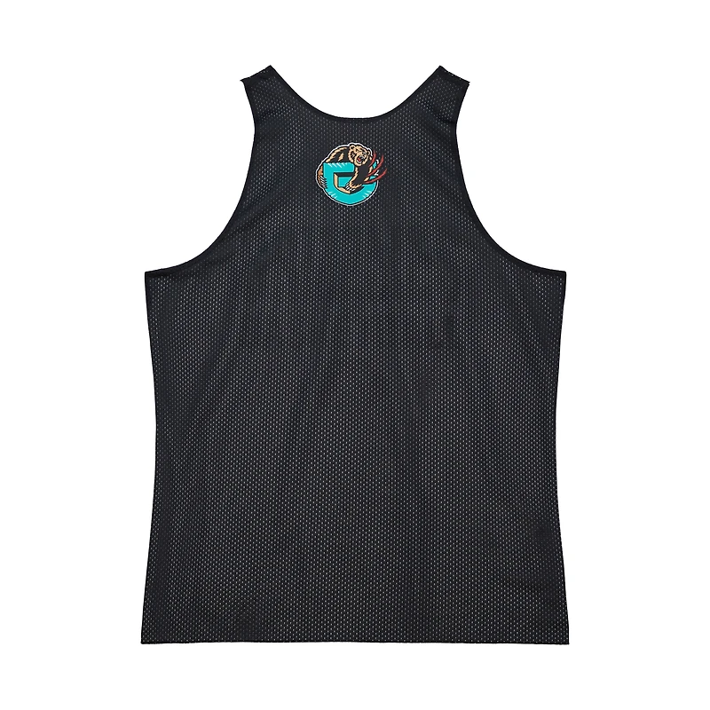 Maillot d'entraînement réversible en maille Hardwood Classics Vancouver Grizzlies noir/blanc Mitchell & Ness pour homme