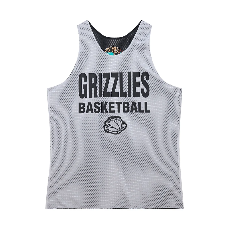 Maillot d'entraînement réversible en maille Hardwood Classics Vancouver Grizzlies noir/blanc Mitchell & Ness pour homme