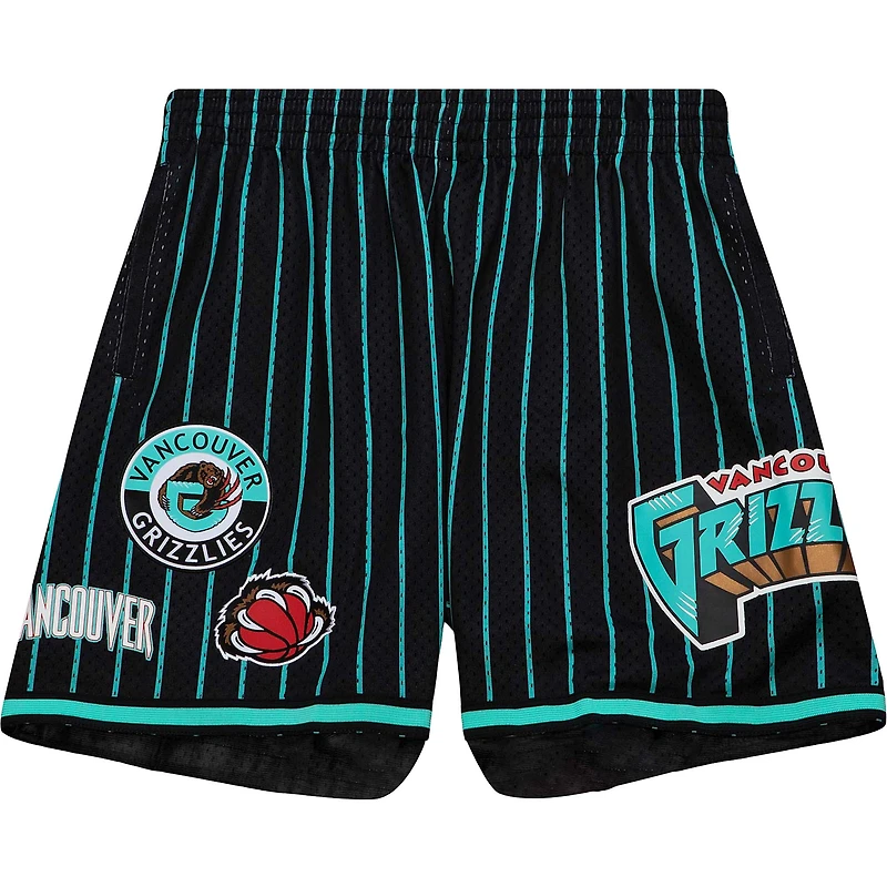 Mitchell & Ness pour homme Black Vancouver Grizzlies Hardwood Classics City Collection Short