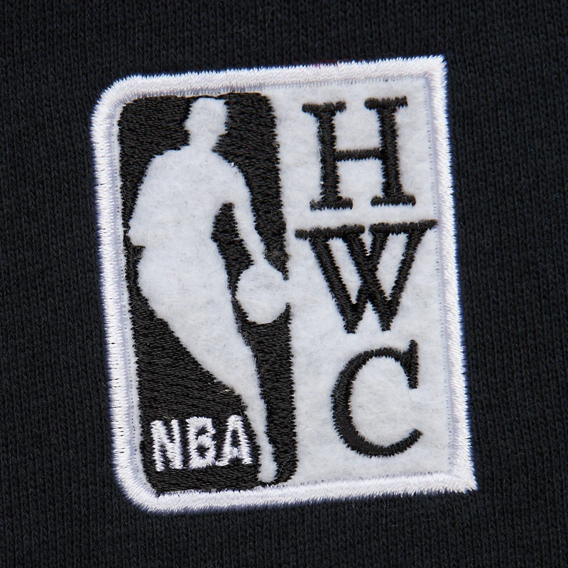 Men's Mitchell & Ness Black Vancouver Grizzlies Hardwood Classics There Back 2.0 Vintage Pullover Sweatshirt