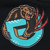 Men's Mitchell & Ness Black Vancouver Grizzlies Hardwood Classics There Back 2.0 Vintage Pullover Sweatshirt