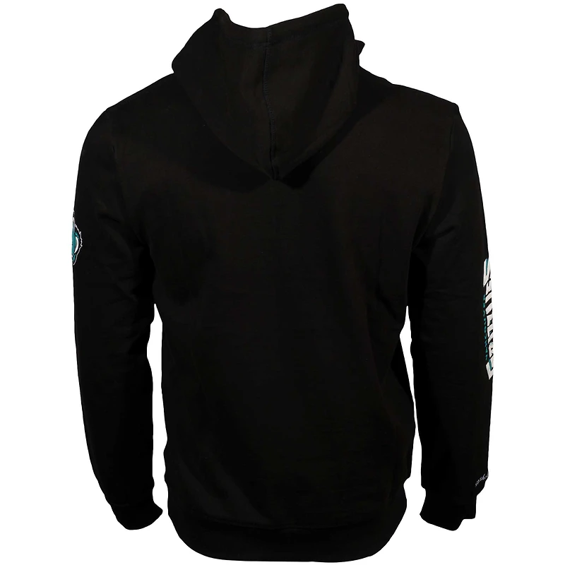 Men's Mitchell & Ness Black Vancouver Grizzlies Tough Skin Pullover Hoodie