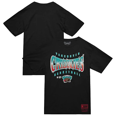 T-shirt noir lumineux pour homme Mitchell & Ness Vancouver Grizzlies Worldwide Collection