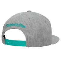 Mitchell & Ness Heather Grey Vancouver Grizzlies Hardwood Classics 2.0 Snapback Casquette pour homme