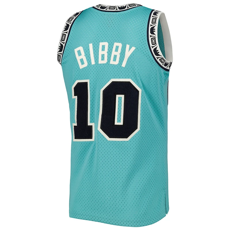 Mitchell & Ness Mike Bibby Turquoise Vancouver Grizzlies 1998/99 Hardwood Classics Off-Court Swingman Maillot