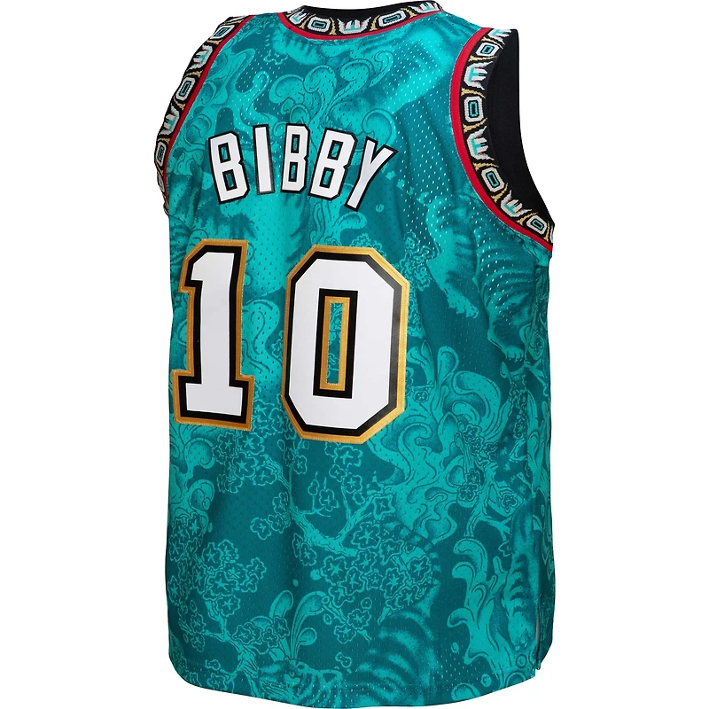 Hommes Mitchell & Ness Mike Bibby White Vancouver Grizzlies 1998/99 Hardwood Classics Lunar New Year - Maillot Swingman