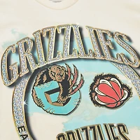 Men's Mitchell & Ness Tan Vancouver Grizzlies Hardwood Classics Vintage Soul Crown Jewels T-Shirt
