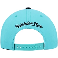 Men's Mitchell & Ness Turquoise/Black Vancouver Grizzlies Hardwood Classics Team Two-Tone 2.0 Snapback Hat