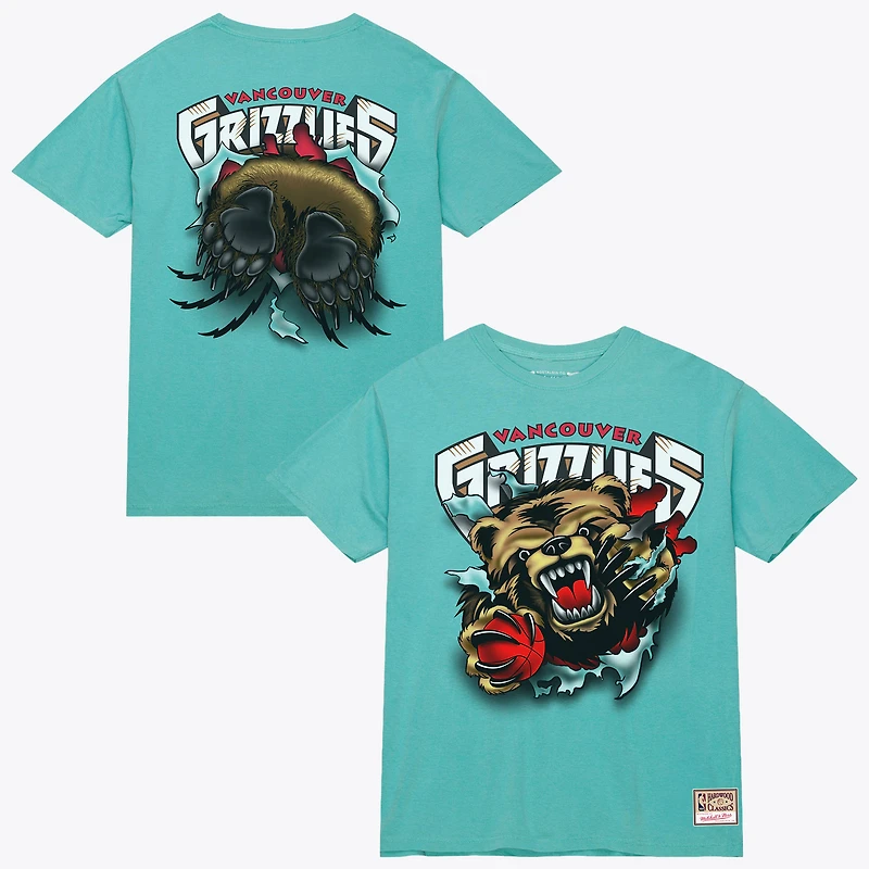 Men's Mitchell & Ness Turquoise Vancouver Grizzlies Breakthrough T-Shirt